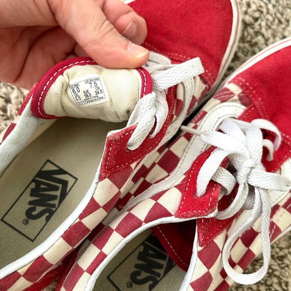 Red Checkered Vans - Picture 7 of 7